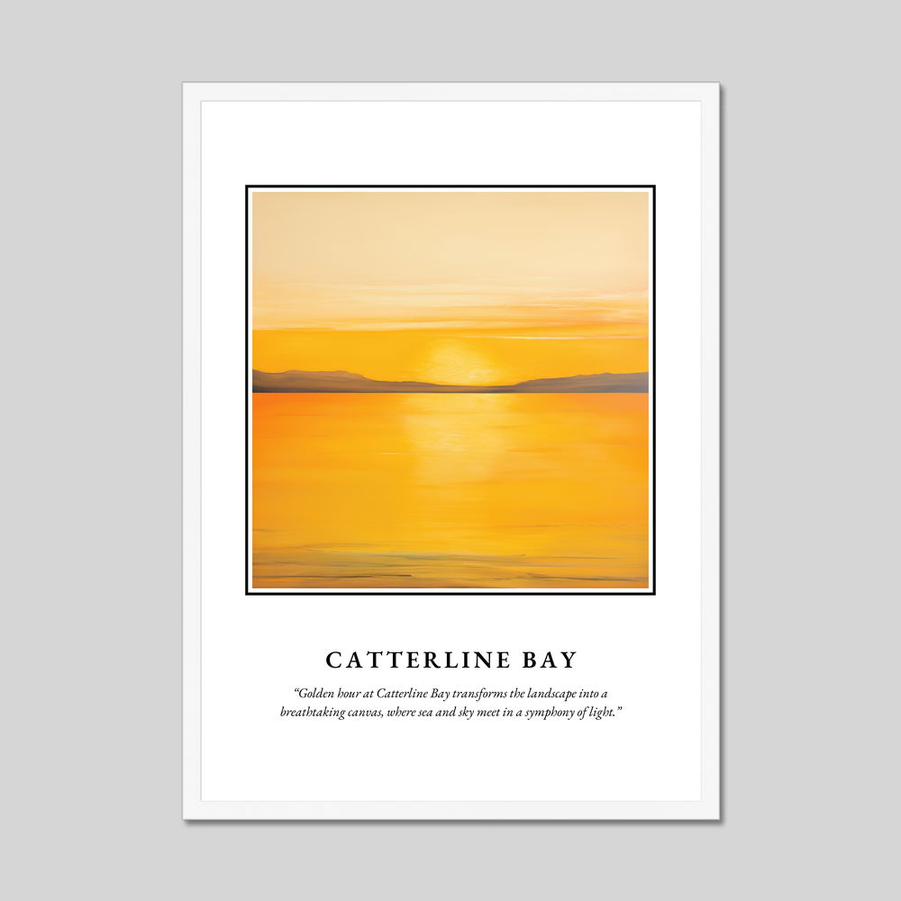 Poster in a white frame