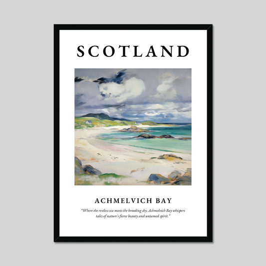 Poster of Achmelvich Bay, Scotland.