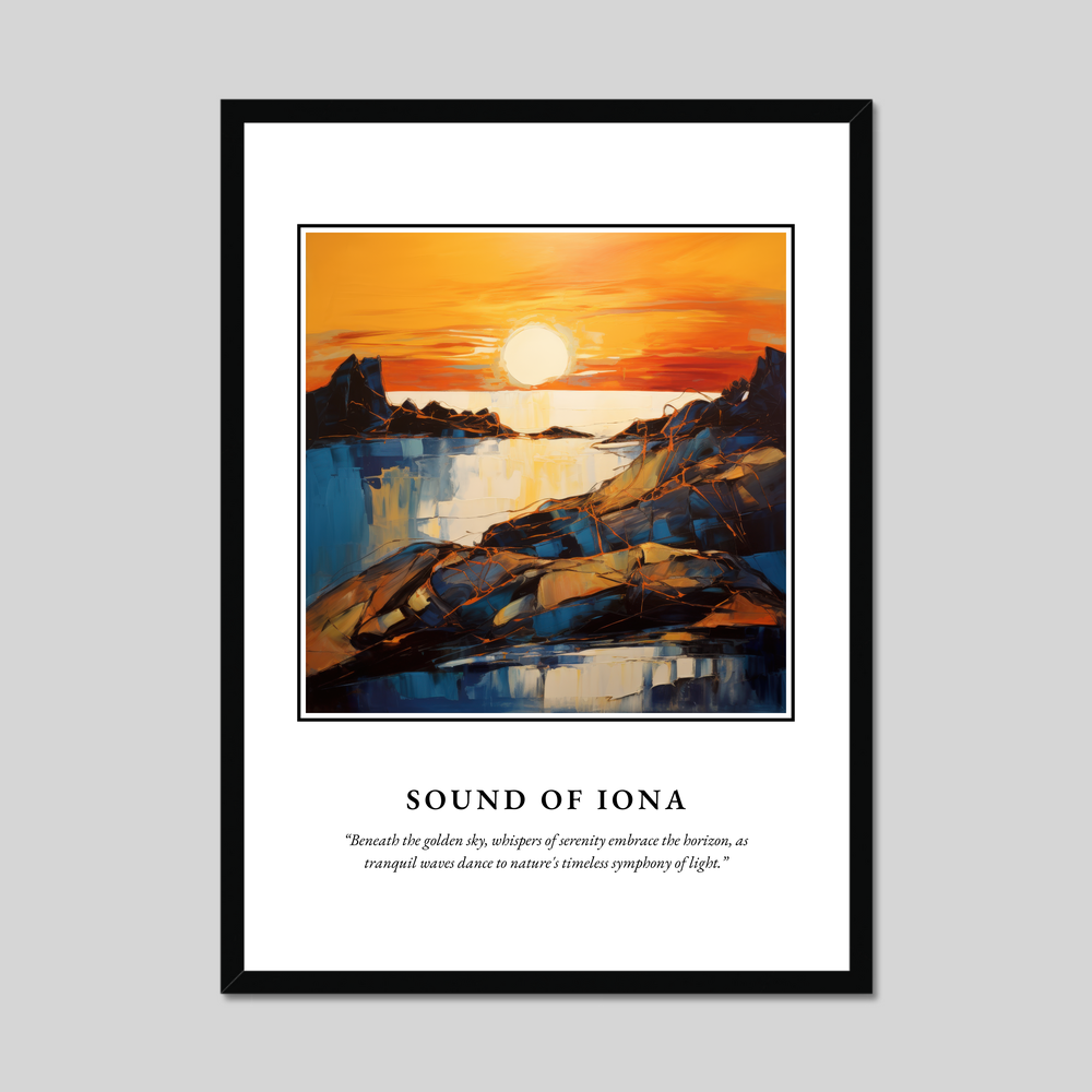 Poster in a black frame