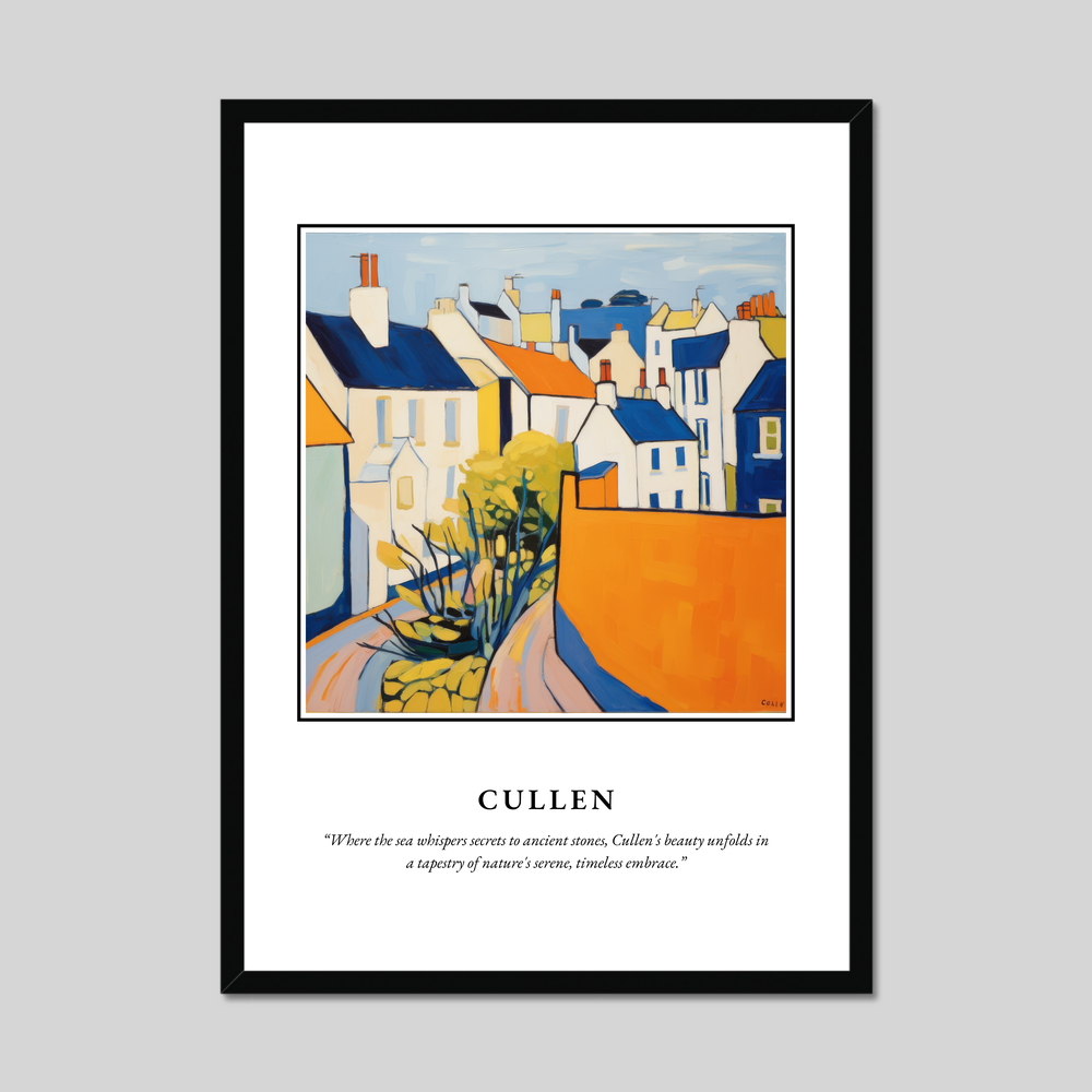 Poster in a black frame