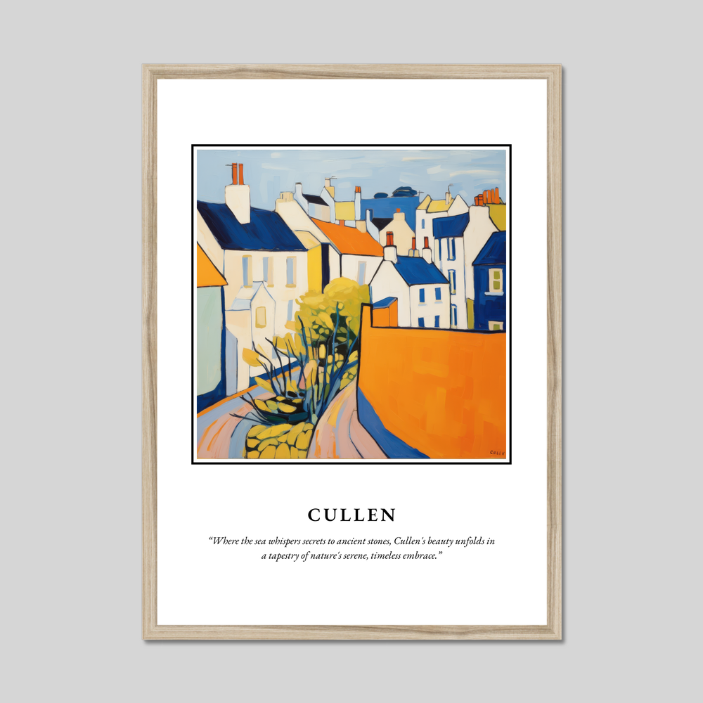 Poster in a natural frame