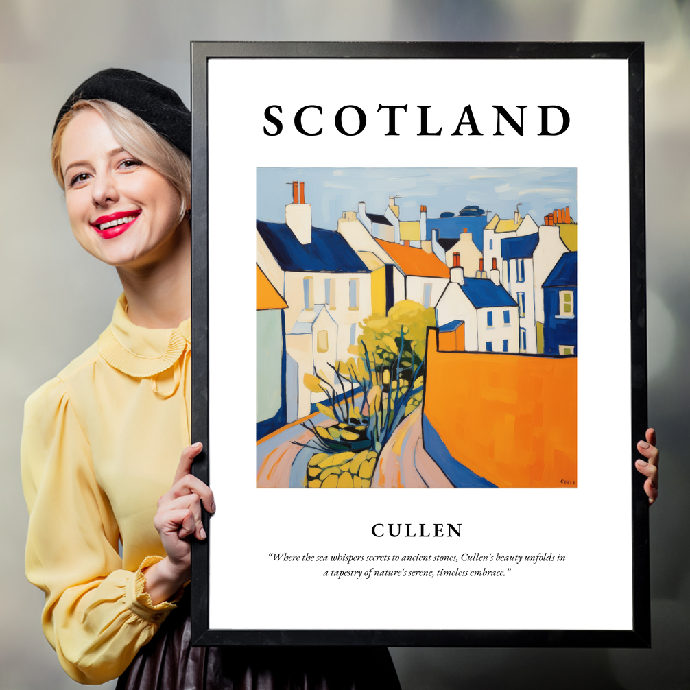 Person holding a poster of Cullen