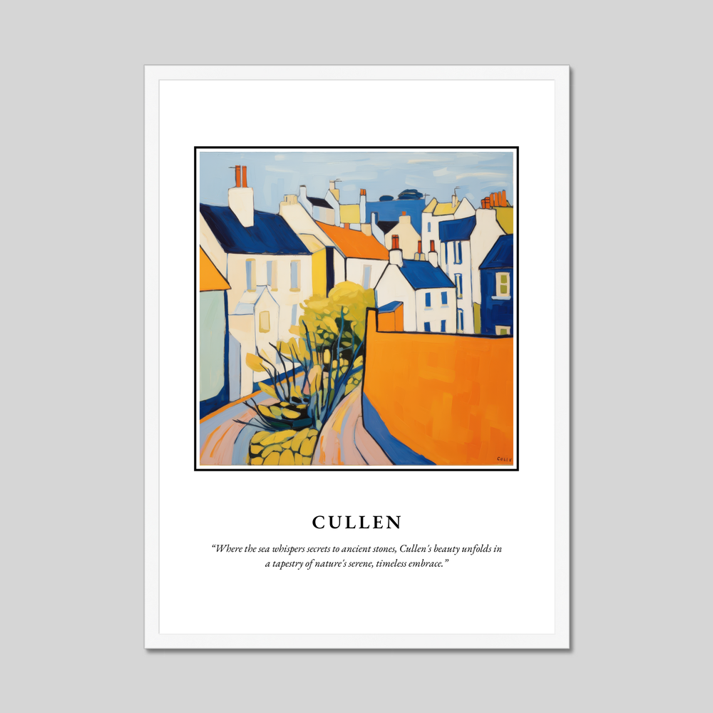 Poster in a white frame