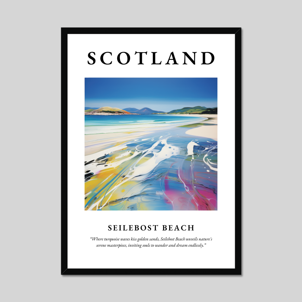 Poster of Seilebost Beach, Scotland.