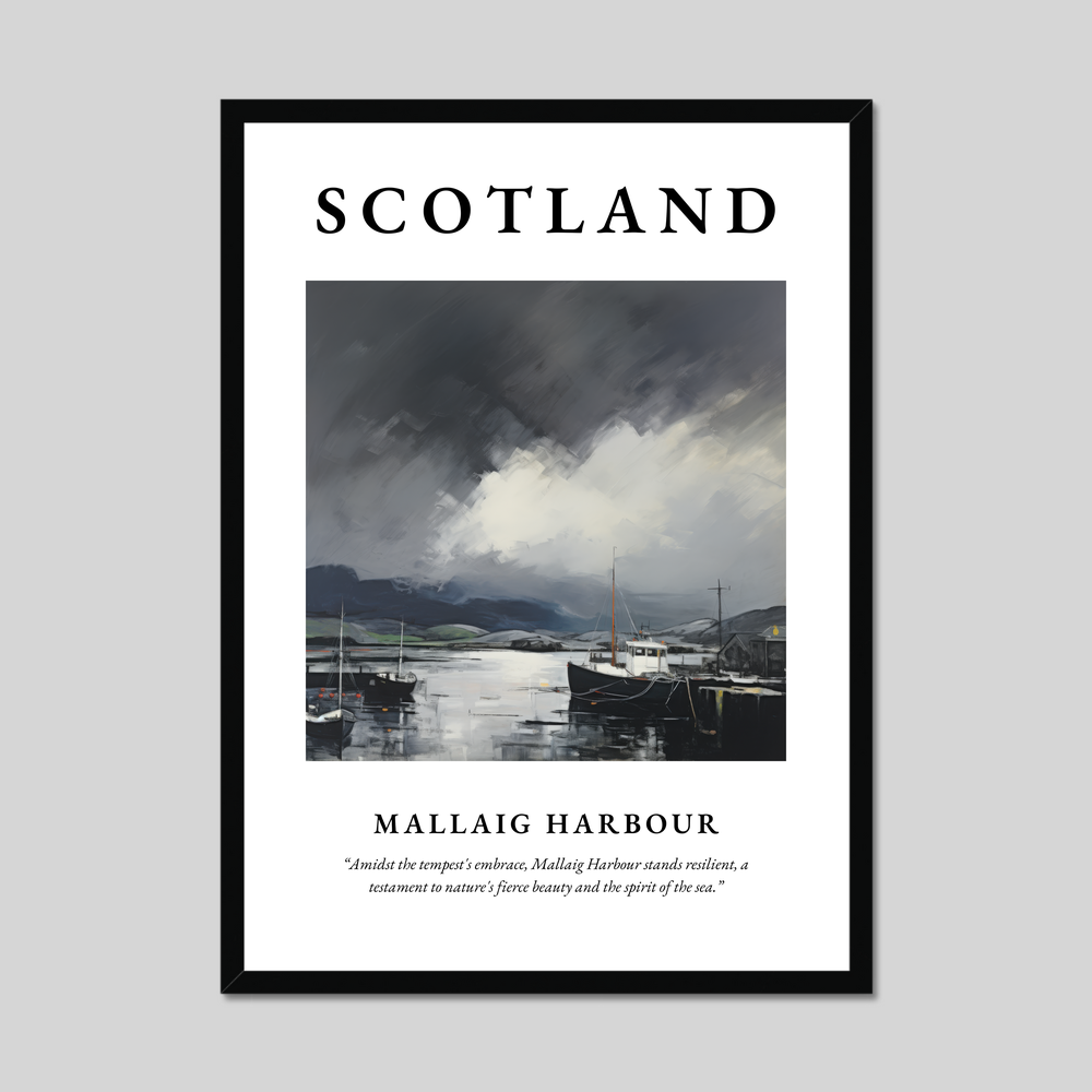 Poster of Mallaig Harbour, Scotland.