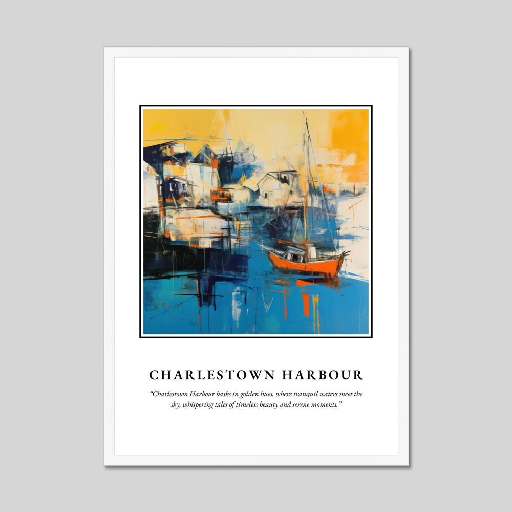 Poster in a white frame