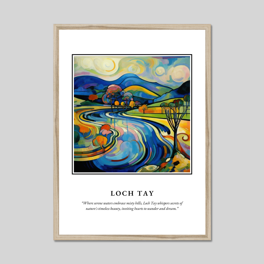 Poster in a natural frame