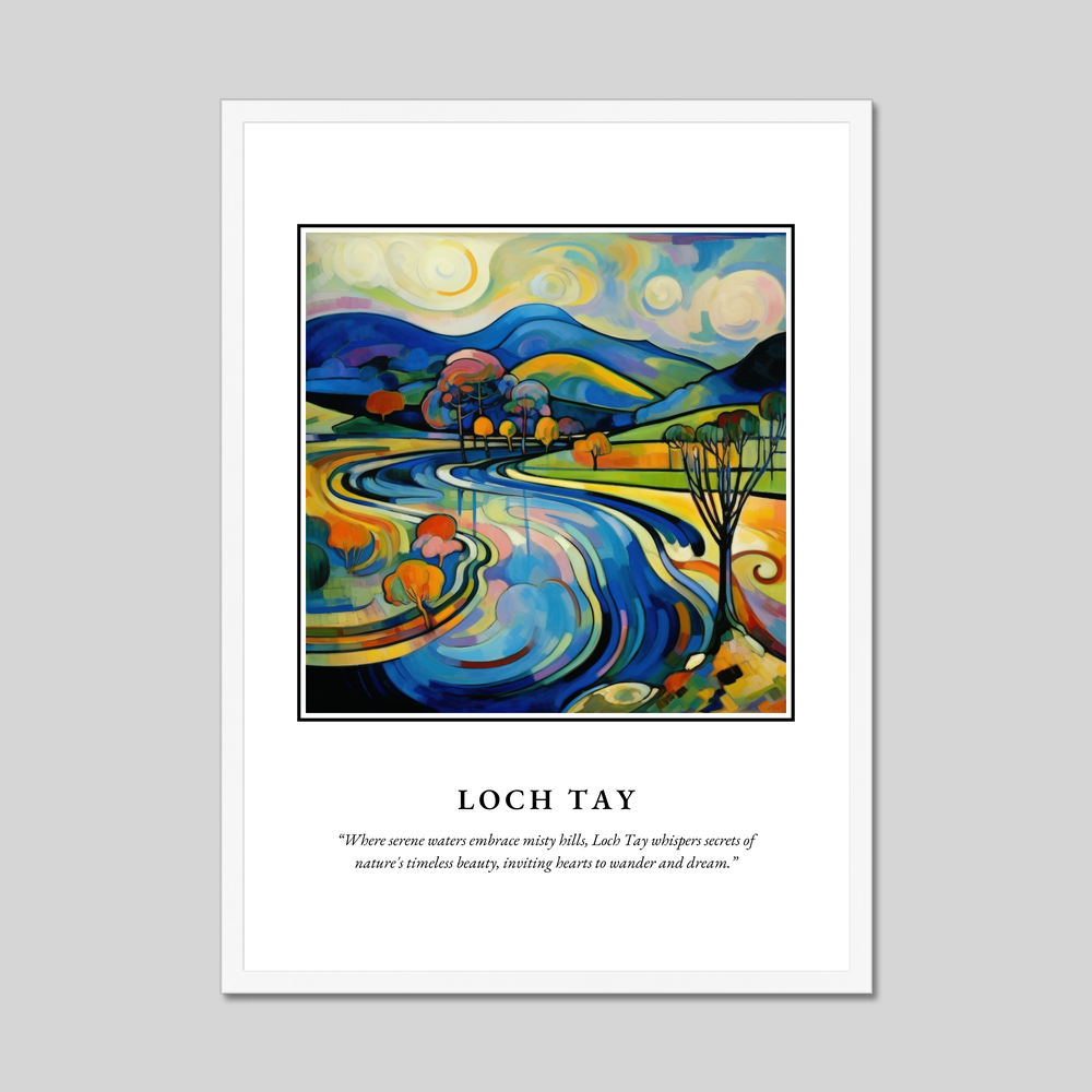 Poster in a white frame