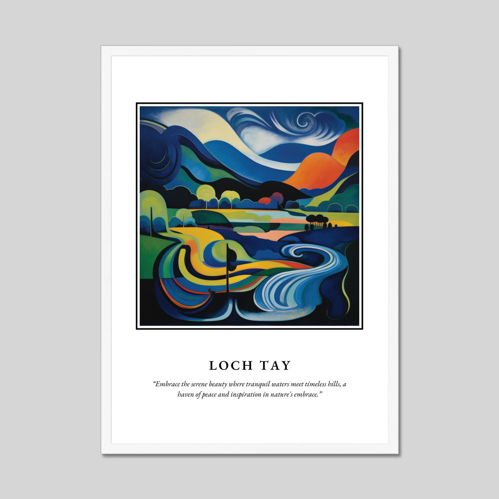 Poster in a white frame