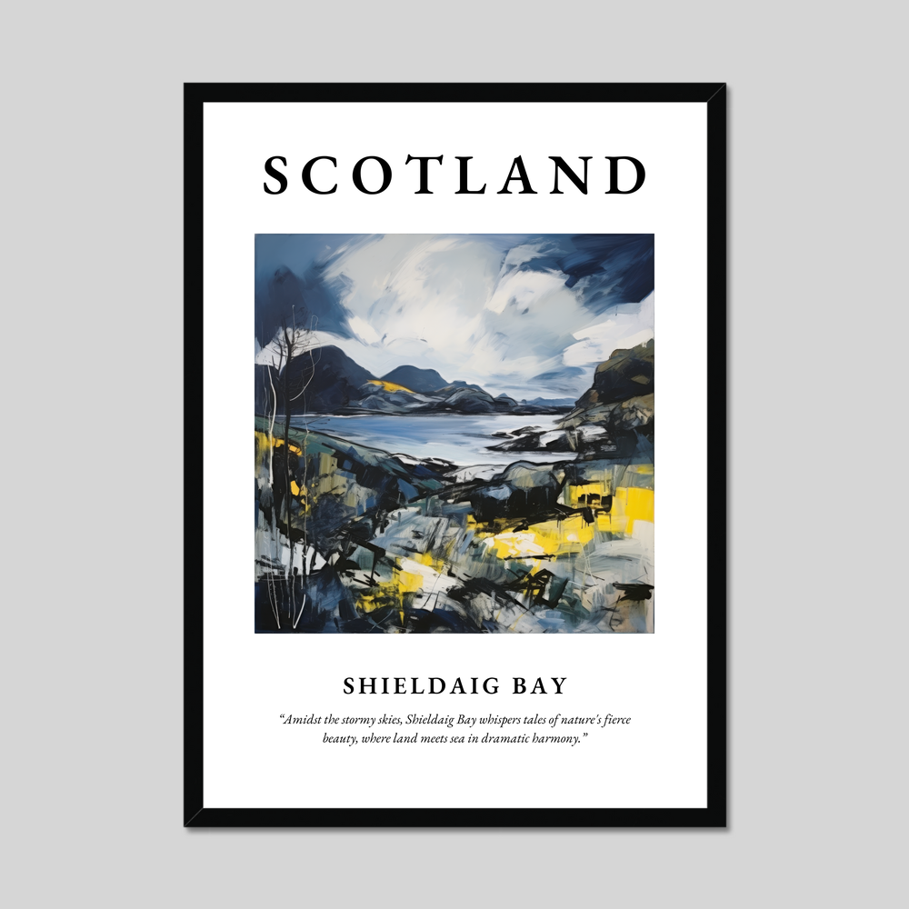 Poster of Shieldaig Bay, Scotland.