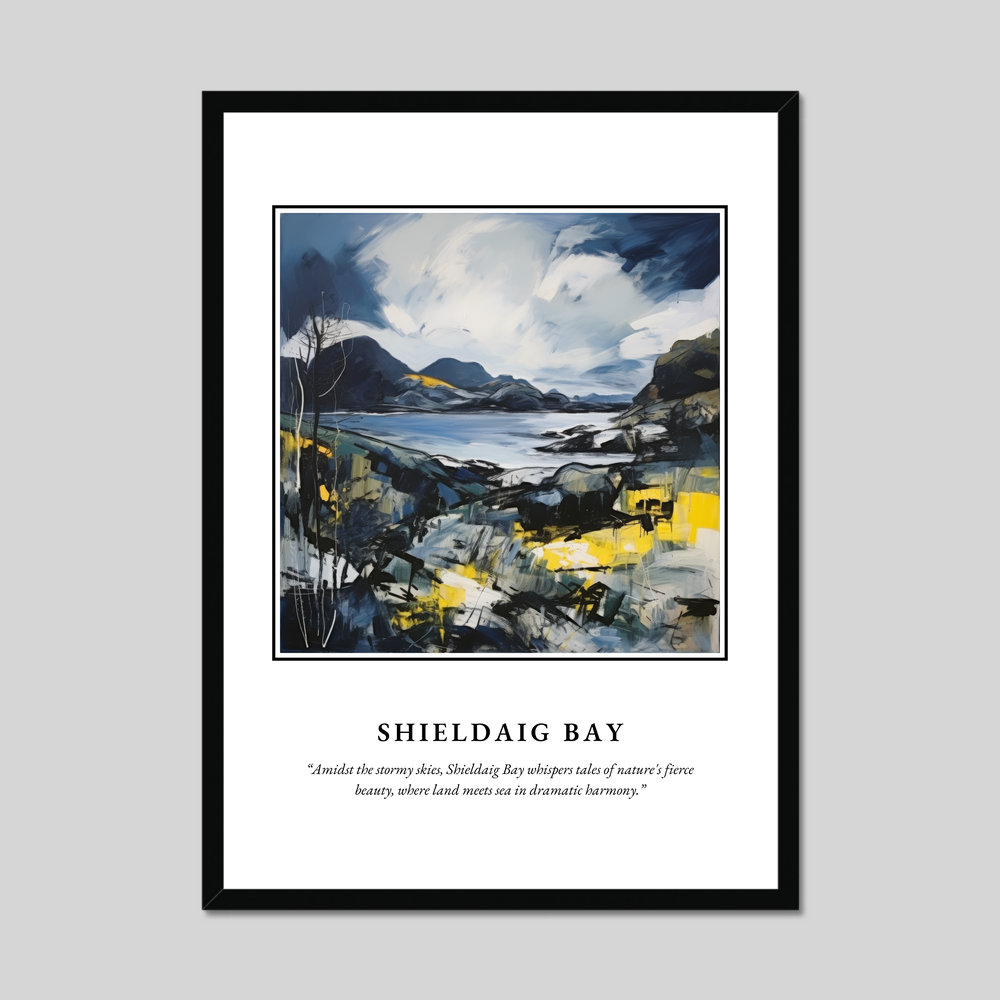 Poster in a black frame