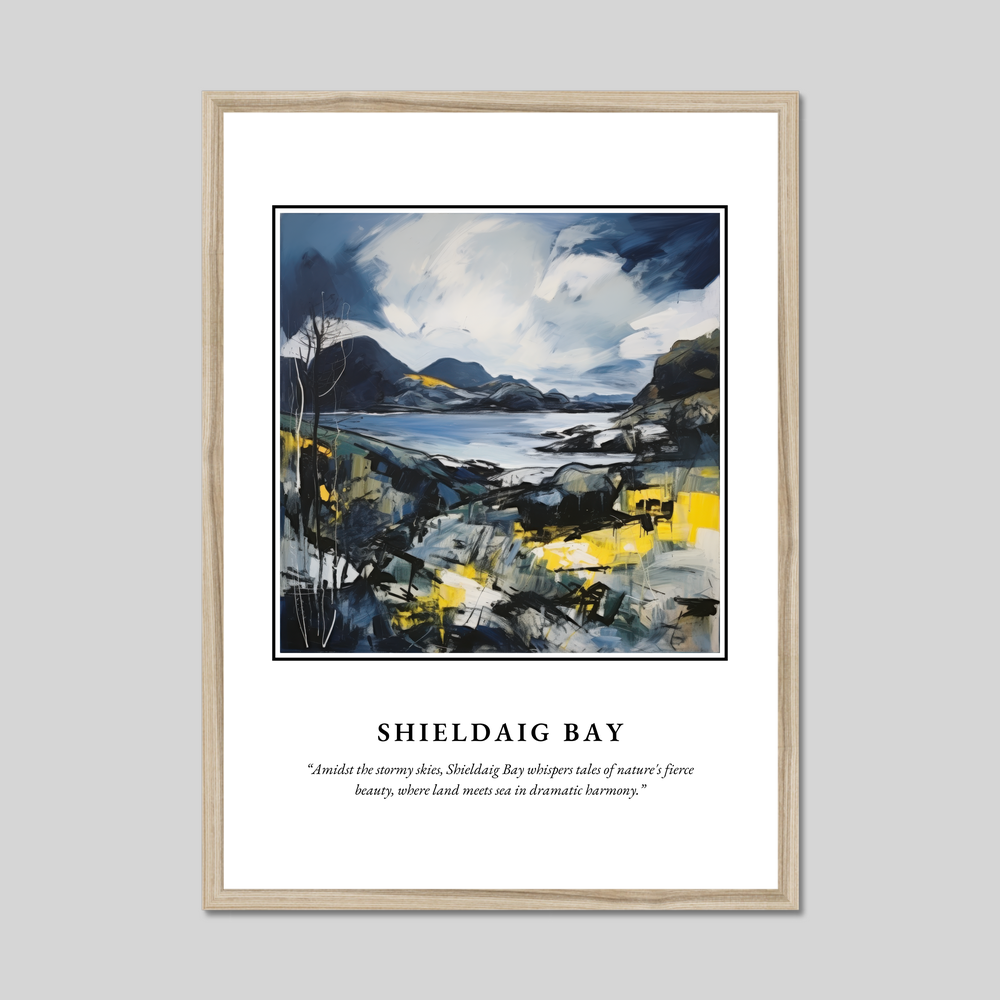 Poster in a natural frame