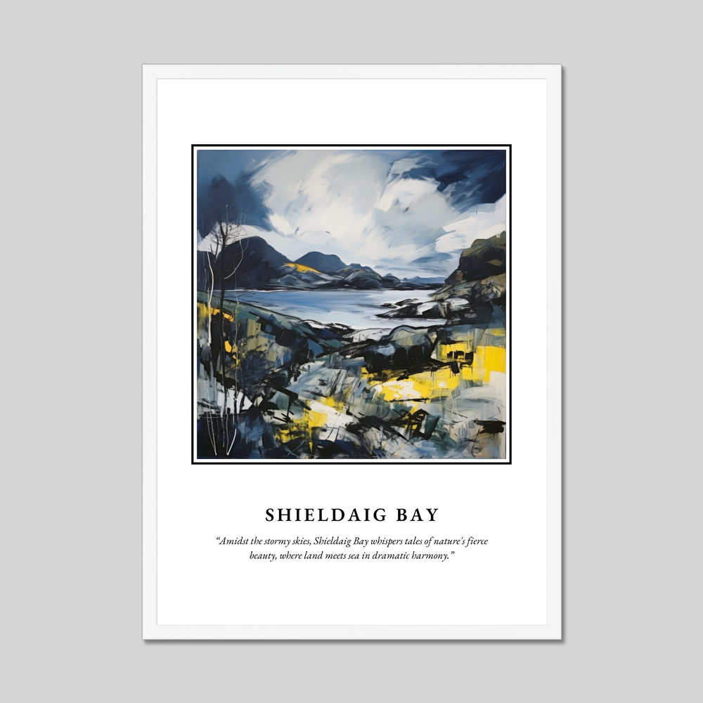 Poster in a white frame