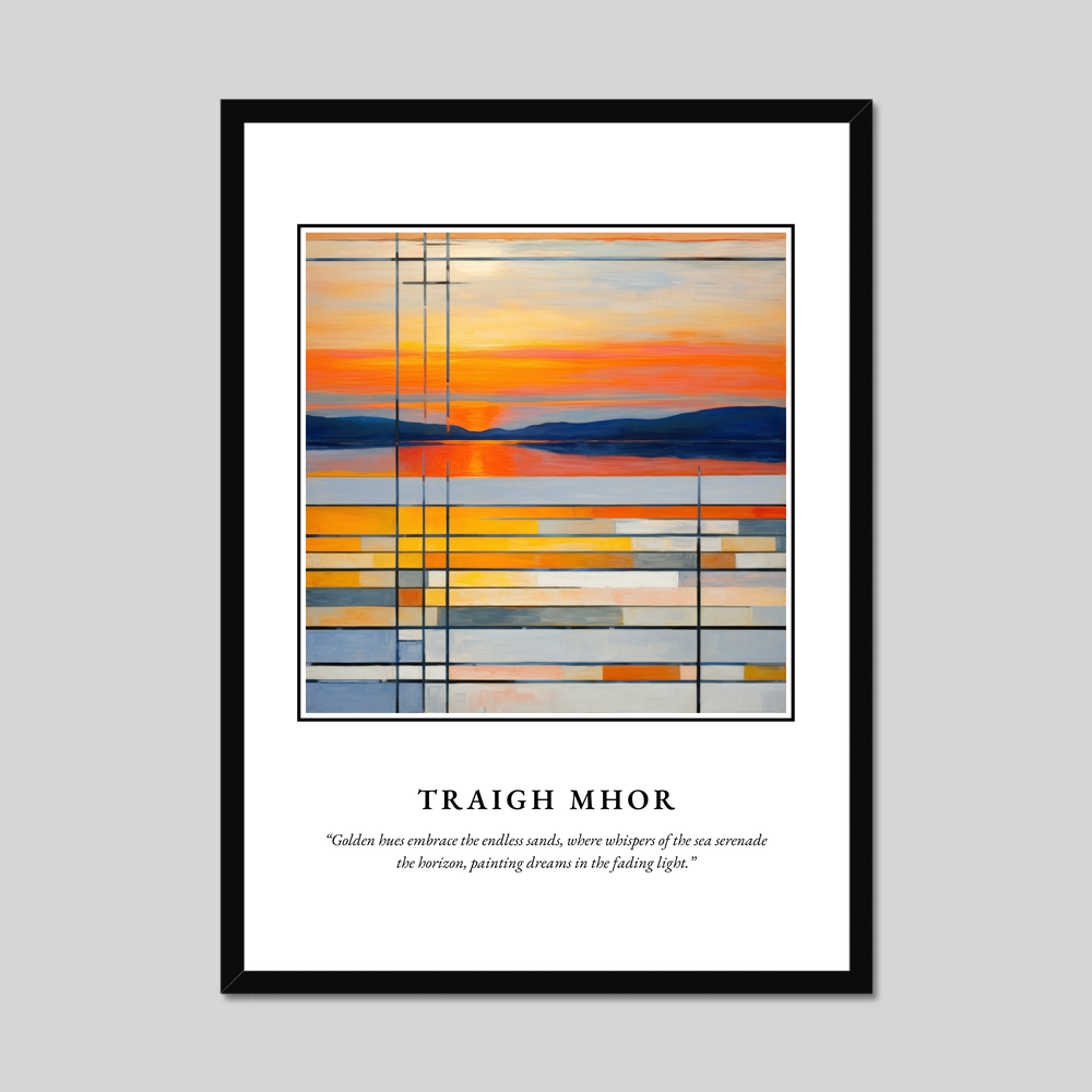 Poster in a black frame