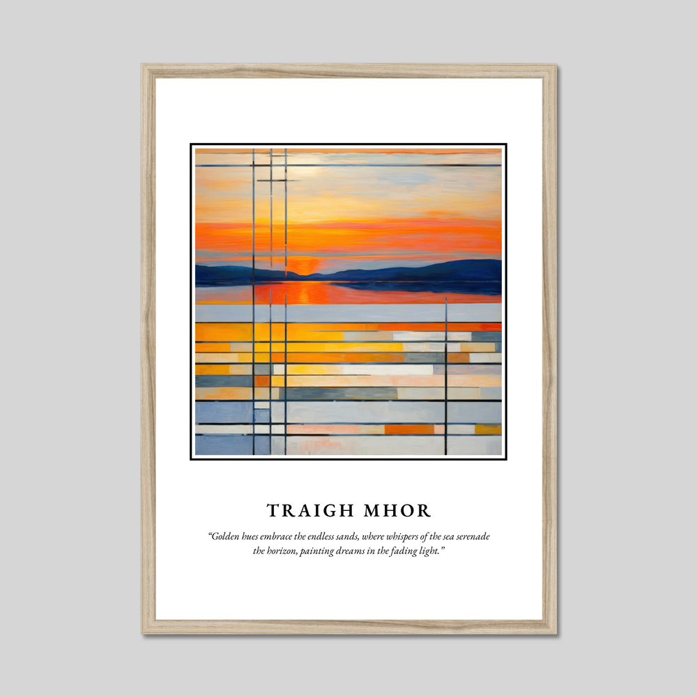 Poster in a natural frame