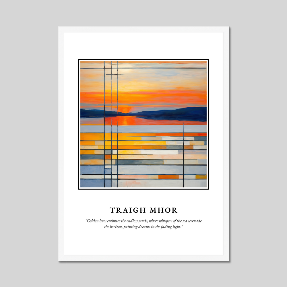 Poster in a white frame