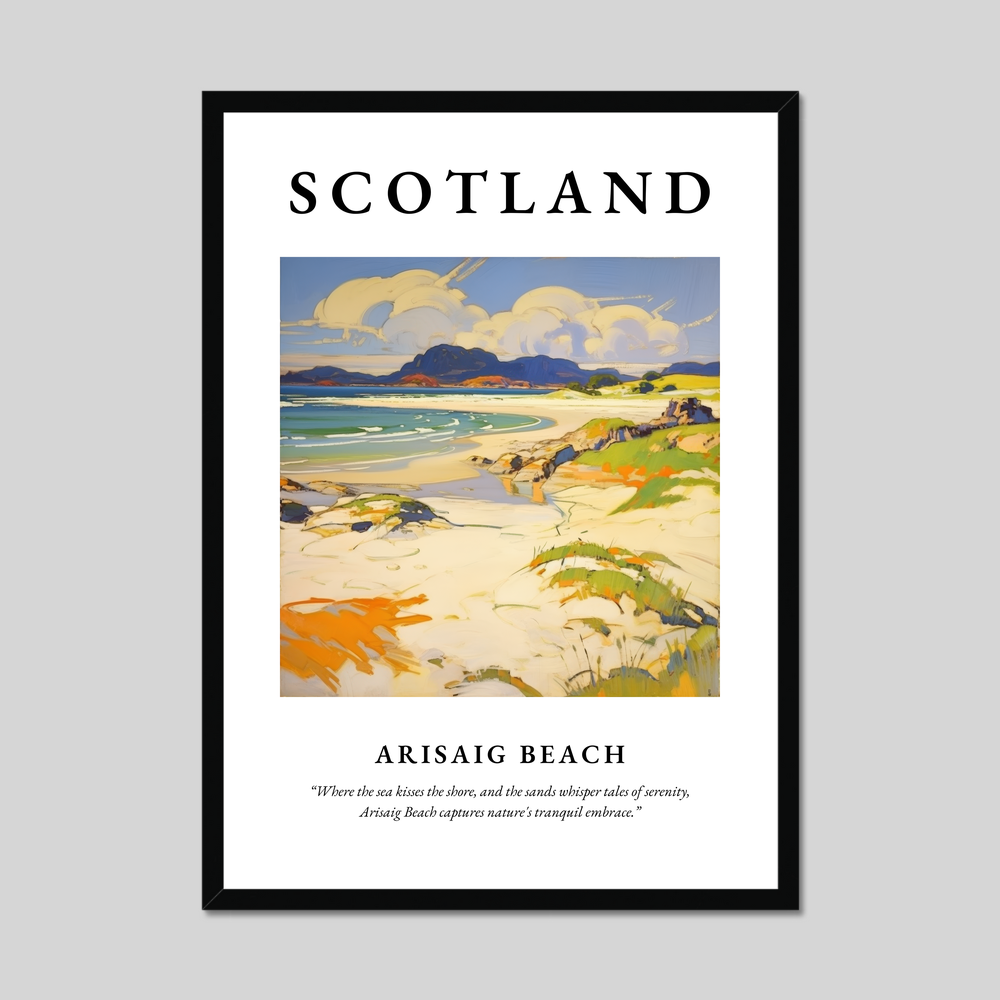 Poster of Arisaig Beach, Scotland.