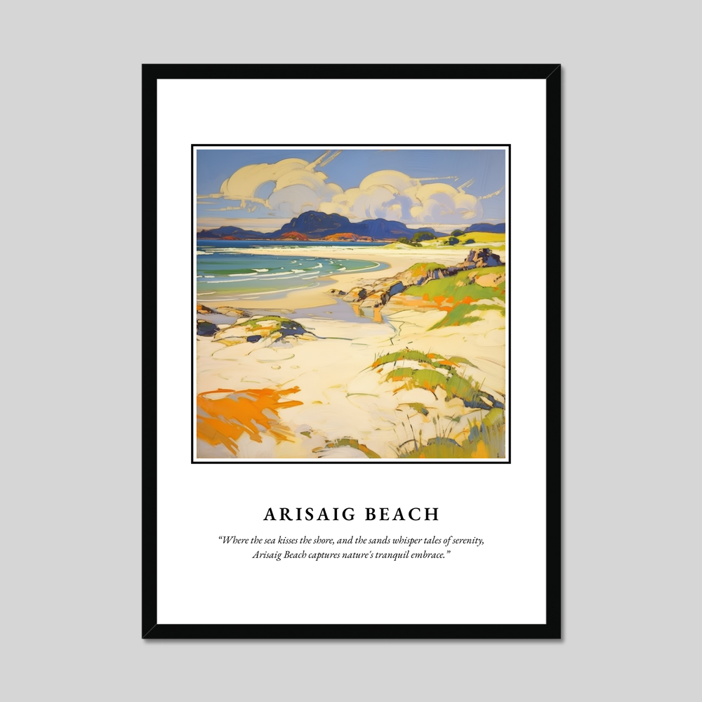 Poster in a black frame