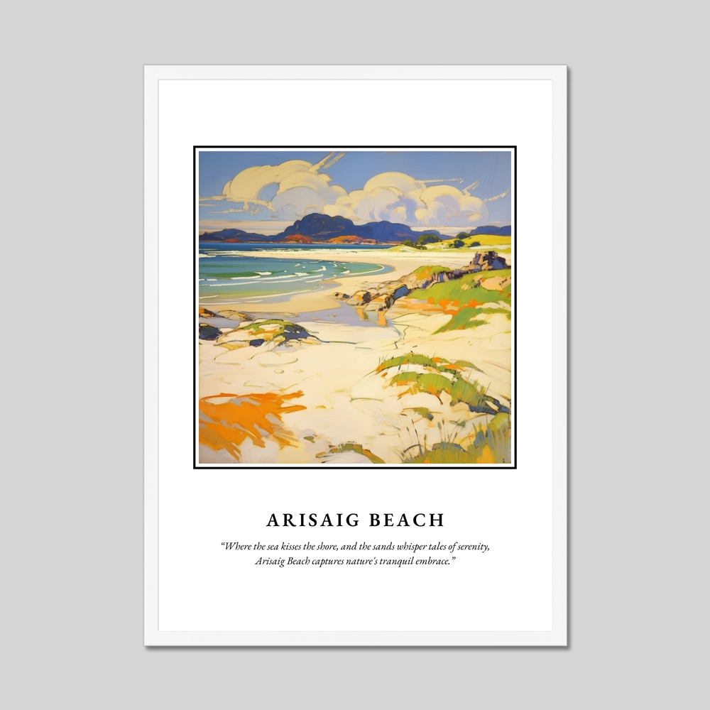 Poster in a white frame