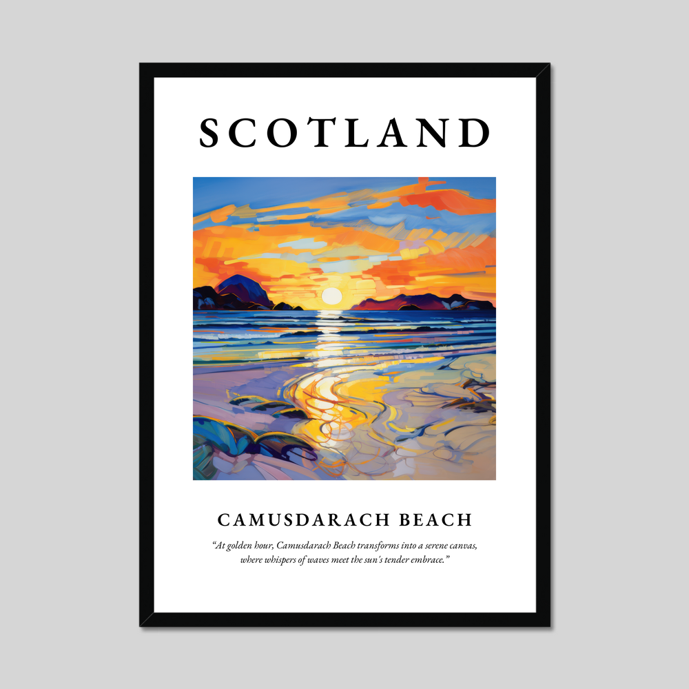Poster of Camusdarach Beach, Scotland.