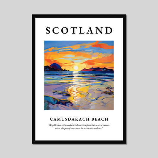 Poster of Camusdarach Beach, Scotland.