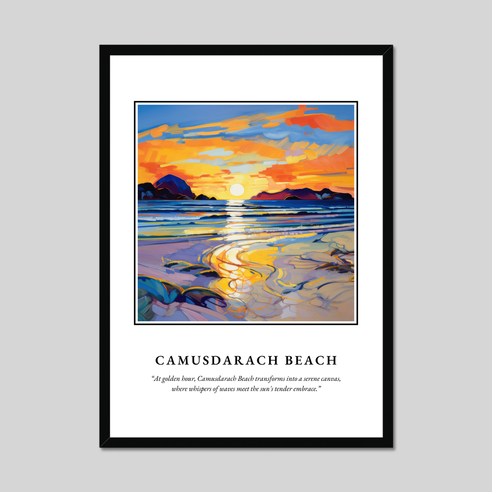 Poster in a black frame