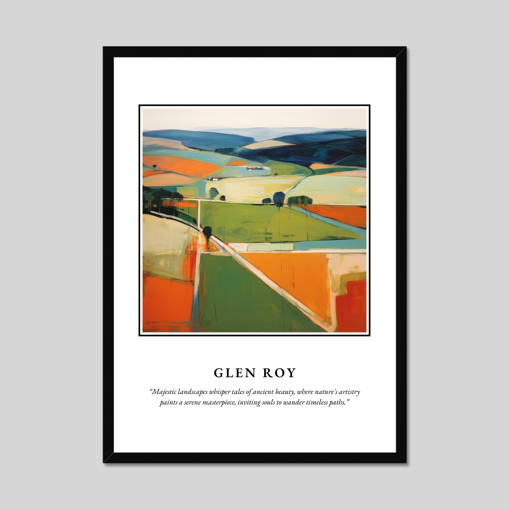 Poster in a black frame