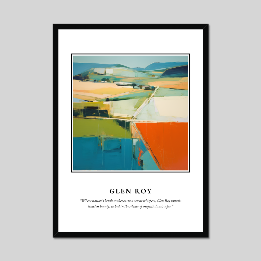 Poster in a black frame