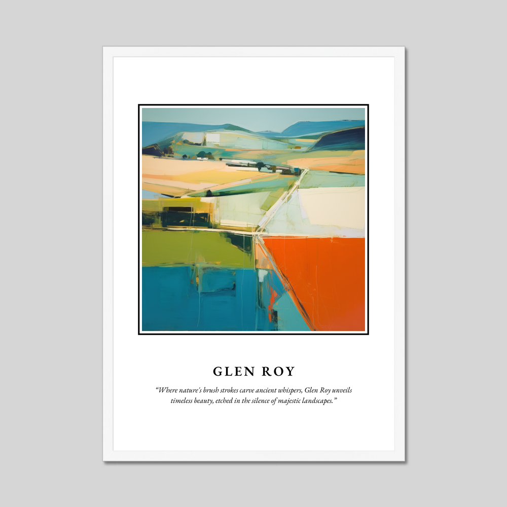 Poster in a white frame