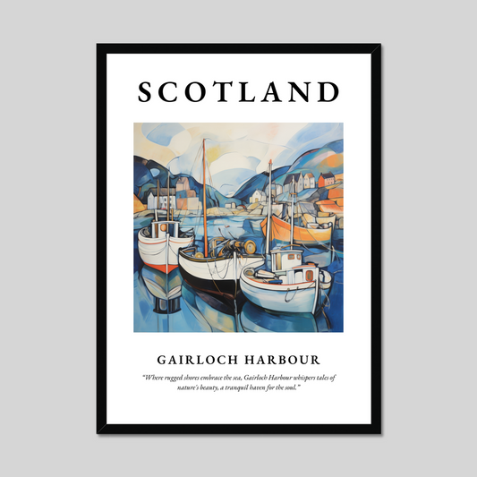 Poster of Gairloch Harbour, Scotland.