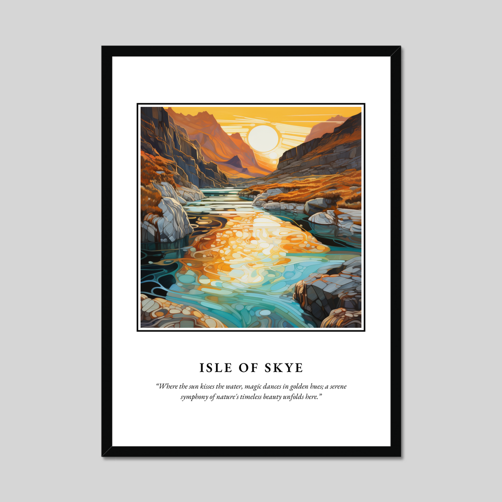 Poster in a black frame