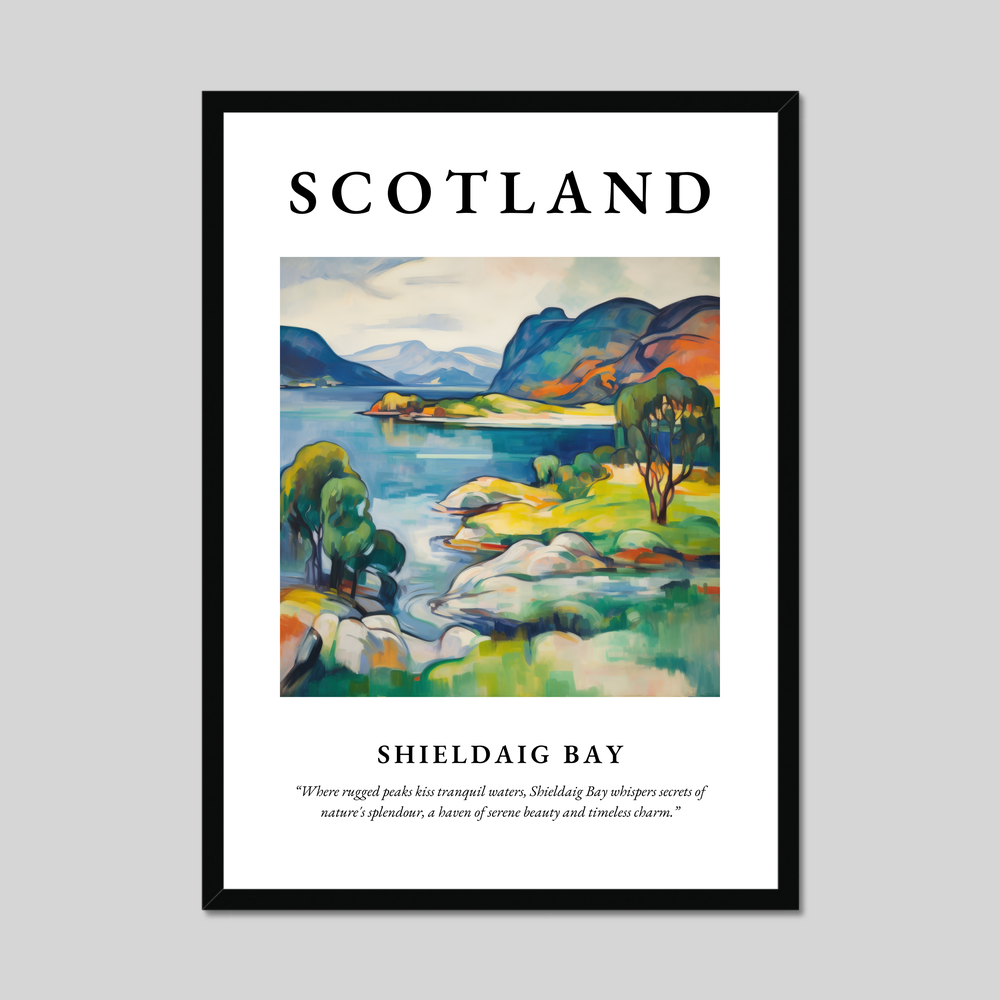 Poster of Shieldaig Bay, Scotland.