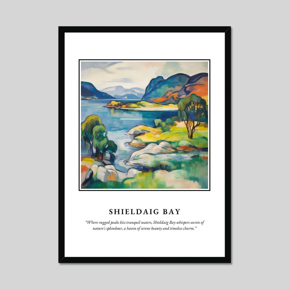 Poster in a black frame