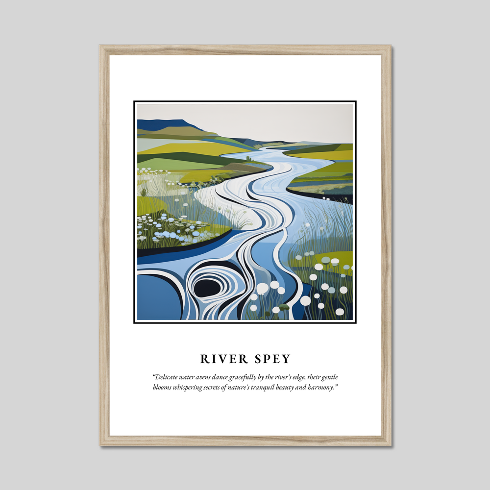 Poster in a natural frame