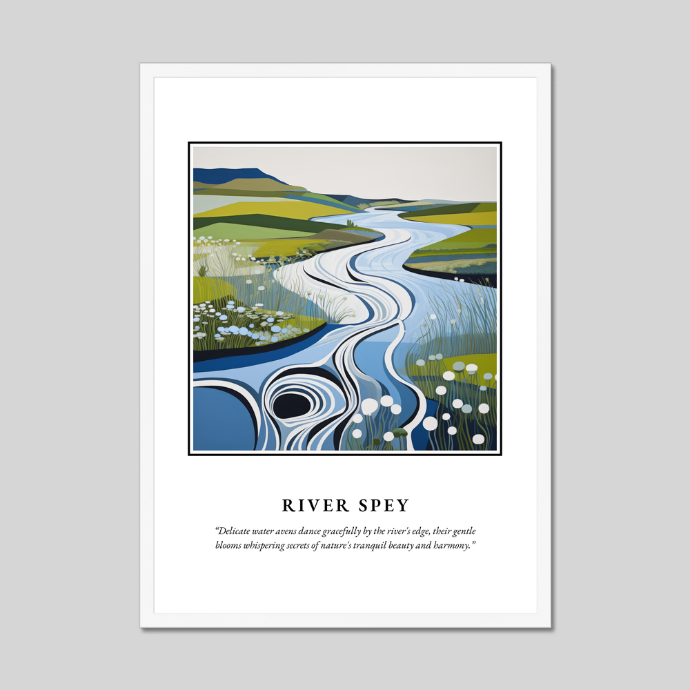 Poster in a white frame