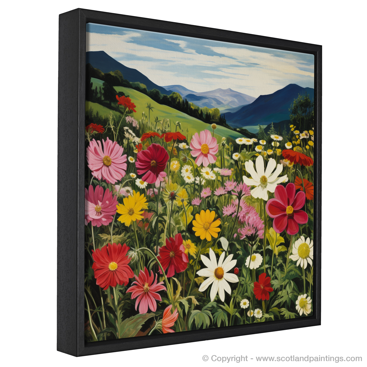 Dancing Wildflowers of The Trossachs - A Surrealist Celebration