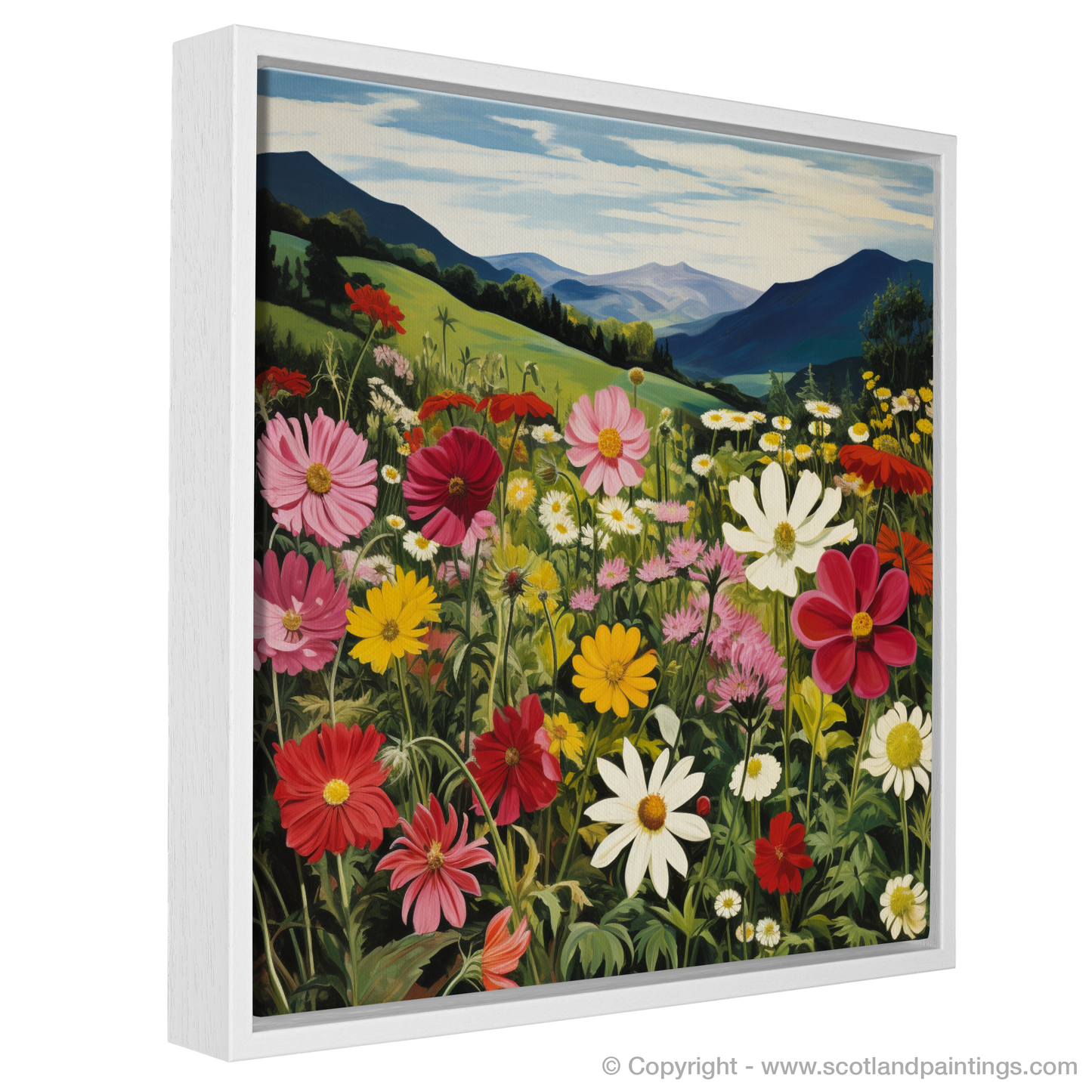 Dancing Wildflowers of The Trossachs - A Surrealist Celebration