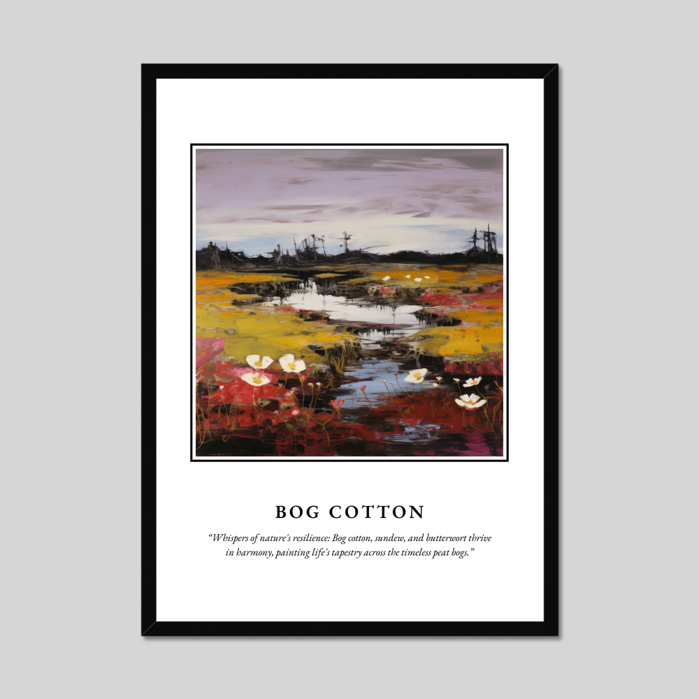 Poster in a black frame