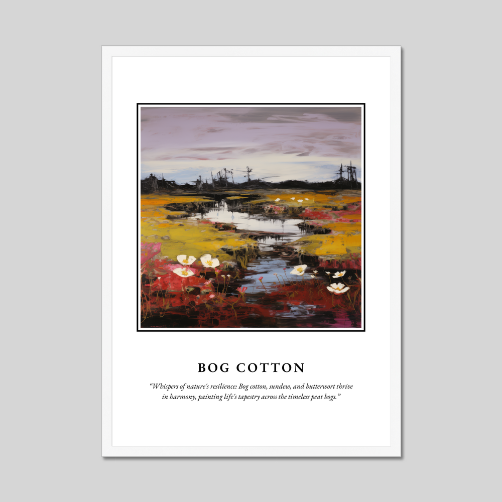 Poster in a white frame