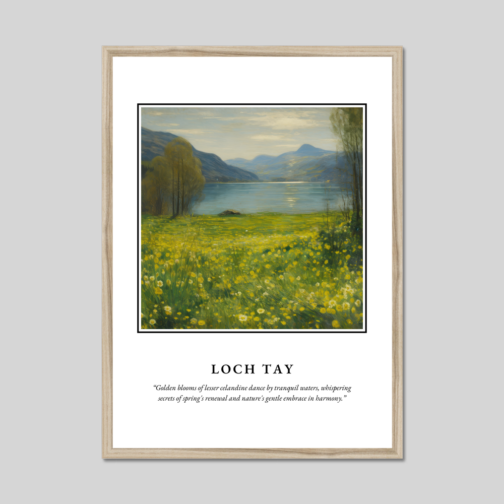 Poster in a natural frame