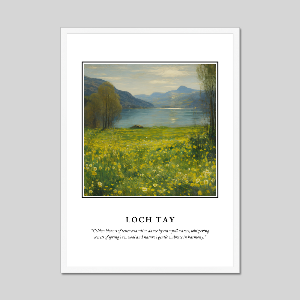 Poster in a white frame