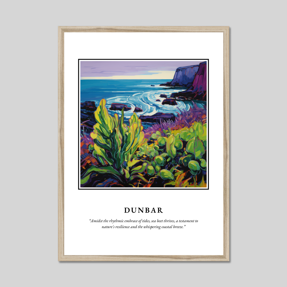 Poster in a natural frame