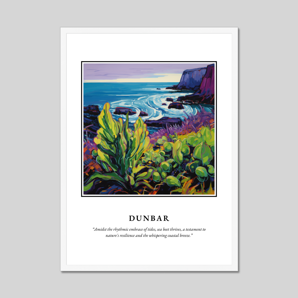 Poster in a white frame