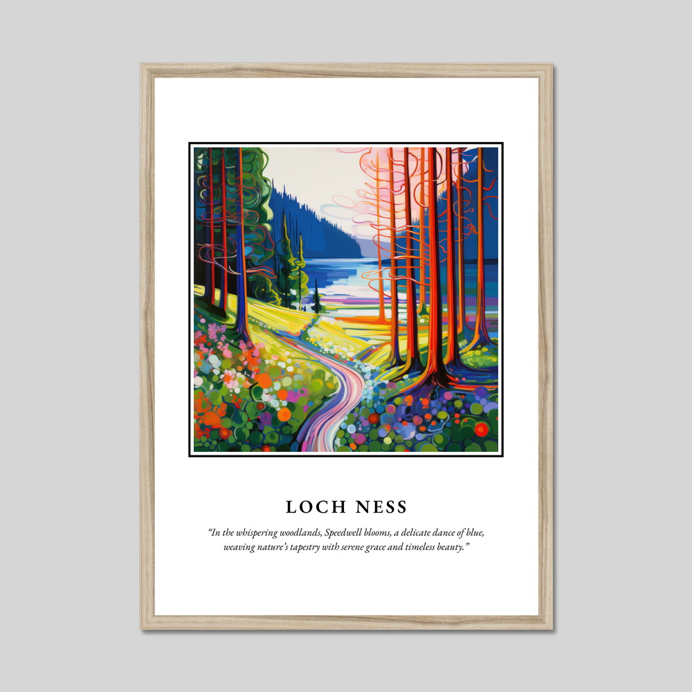 Poster in a natural frame