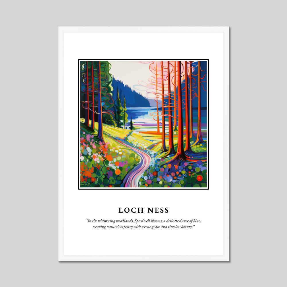 Poster in a white frame