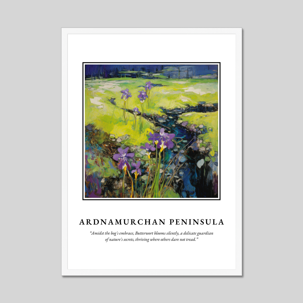 Poster in a white frame