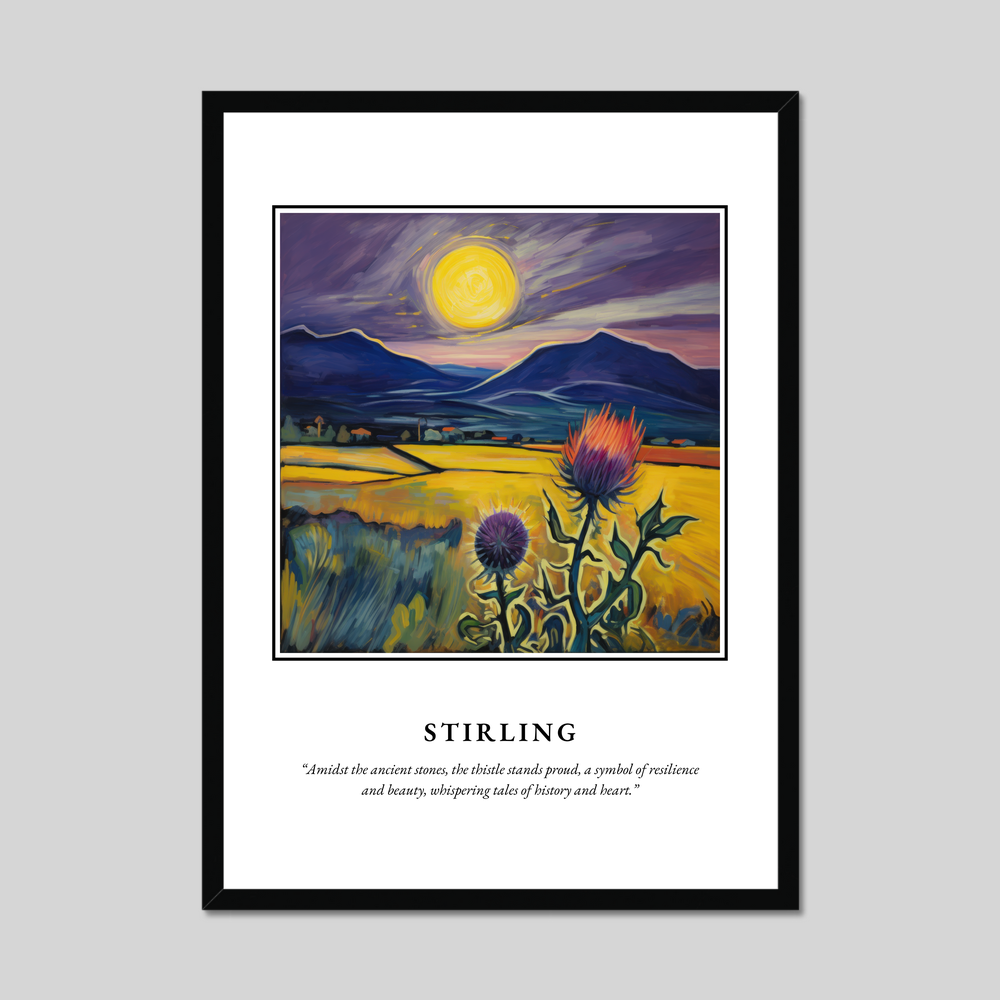 Poster in a black frame