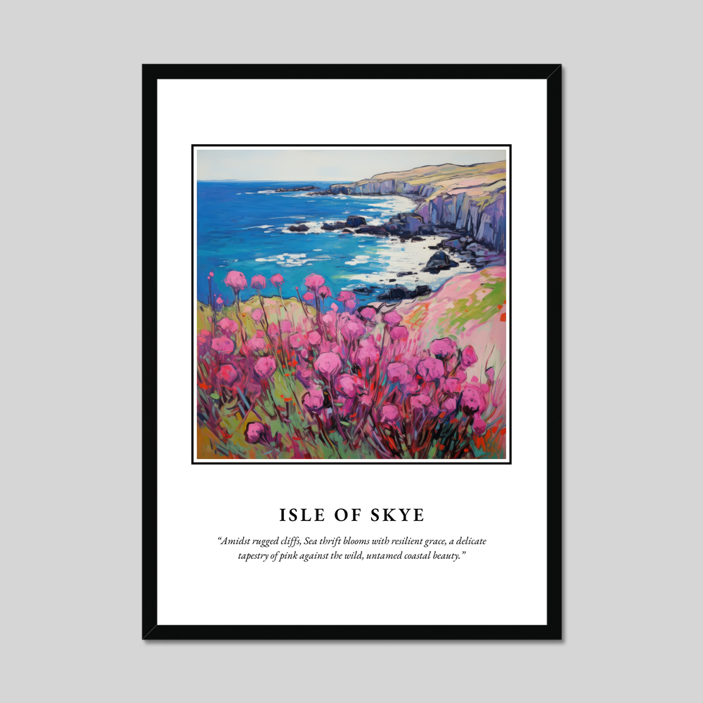 Poster in a black frame