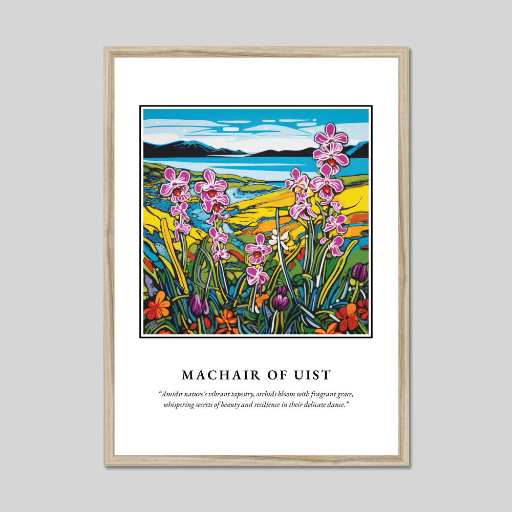 Poster in a natural frame