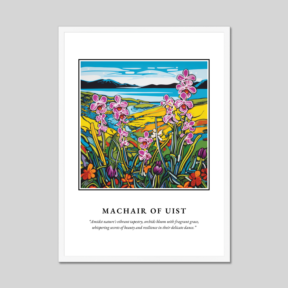 Poster in a white frame